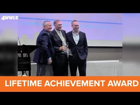 WWL Louisiana's Eric Paulsen honored at Press Club, receives Lifetime achievement award
