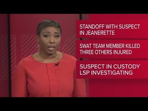 Louisiana SWAT team member killed, three others injured after standoff in Jeanerette