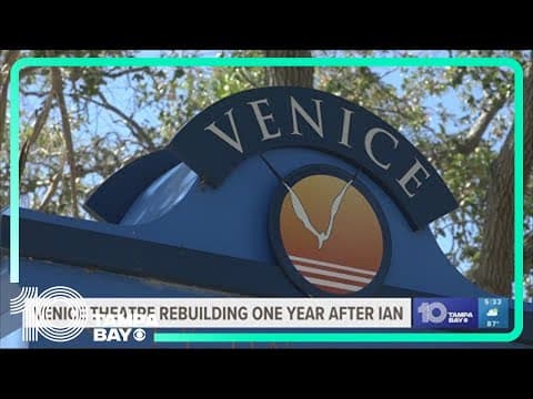 'Build back, bigger and better': Demolition of damaged parts of Venice Theatre planned one year afte