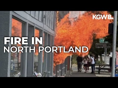 Crews respond to fire at Portland party supply store