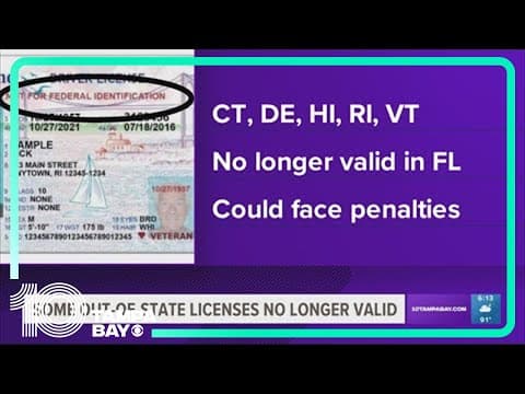 Florida just invalidated these out-of-state driver's license classes