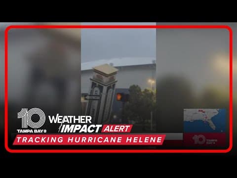 Damage near Tropicana Field from Hurricane Helene
