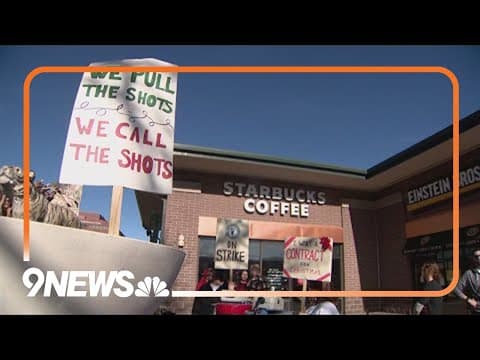 Denver Starbucks workers go on strike