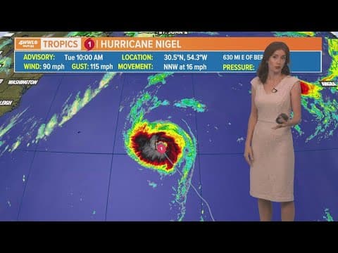 Tuesday noon tropical update: Nigel a hurricane, could develop more