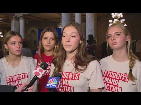 Gun safety advocates rally at Indiana Statehouse