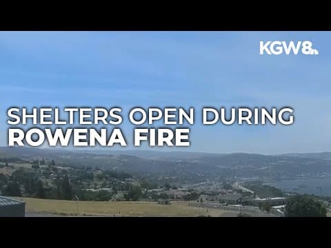 Evacuation shelters open for wildfire near The Dalles