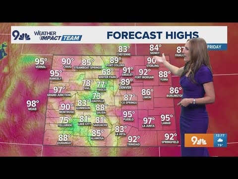 Northeast Colorado and the plains could see strong storms Friday afternoon and into the evening