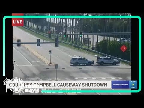 4 people hospitalized after Courtney Campbell Causeway Crash