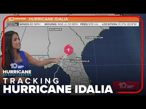 Tracking the Tropics: Hurricane Idalia surge levels dropping in Tampa Bay (1 p.m. Wednesday)