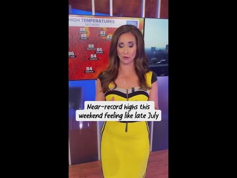 Weekend temperatures approach record levels