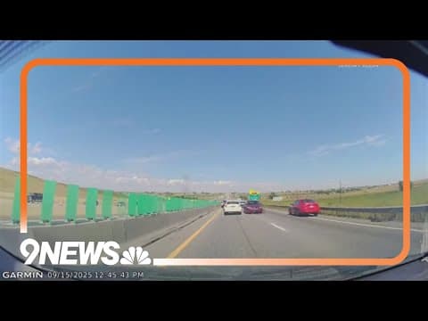 Driver flees traffic stop, goes wrong way on I-25, strikes multiple vehicles, sheriff's office says
