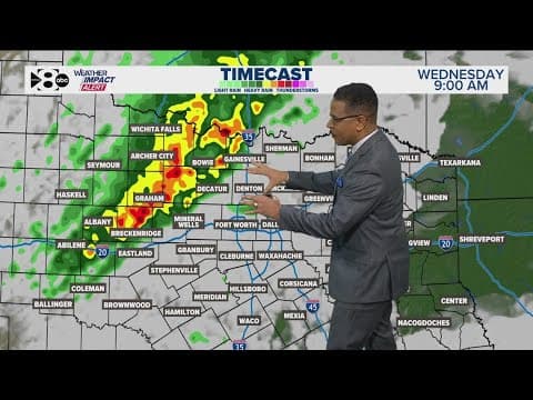 DFW Weather: Possibly severe weather moves into North Texas