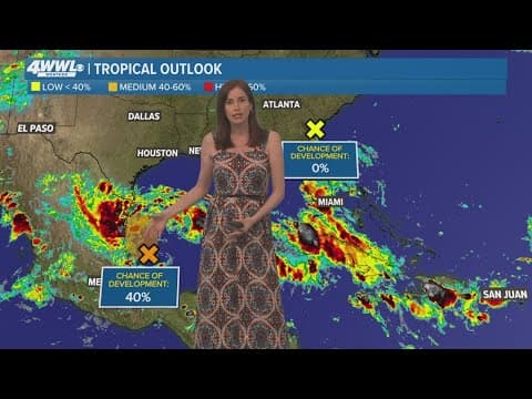 Saturday 6PM Tropical Update: systems weakening, bringing higher rain chances