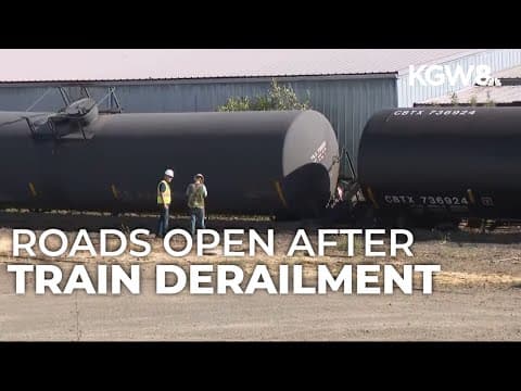 Several train cars derail in North Plains