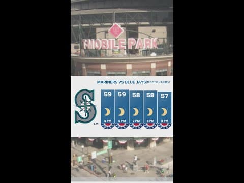 Forecast for Mariners game in Toronto, their return to Seattle