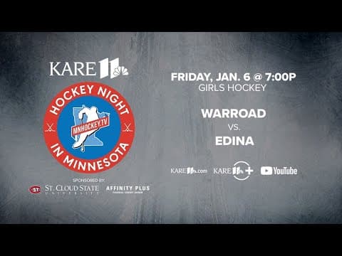 WATCH: Hockey Night in Minnesota | Jan 6: Warroad vs. Edina (Girls)