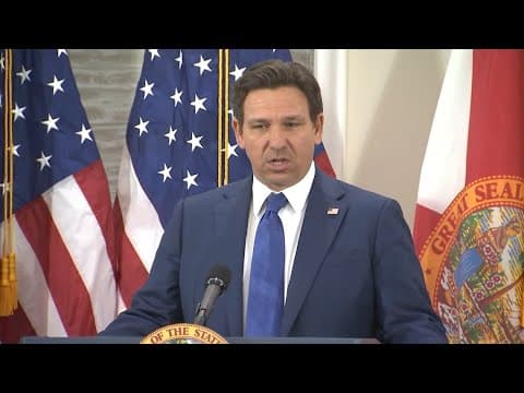Gov. Ron DeSantis announces Florida AG will replace Marco Rubio in U.S. Senate (Jan. 16, 2025)