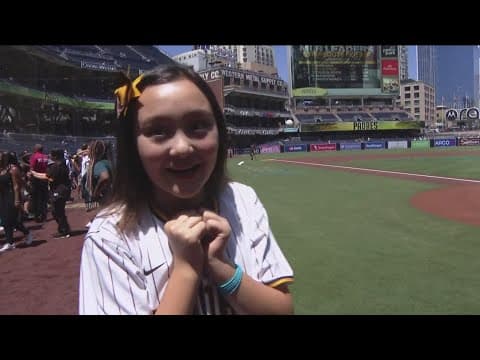 11-year old San Diego singer performs National Anthem at Padres game