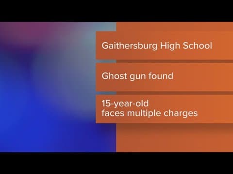 15-year-old facing charges for bring loaded gun to school in Gaithersburg