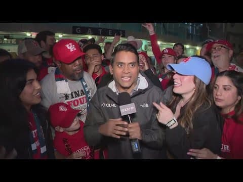 Coogs fans celebrate thrilling come-from-behind win over Duke