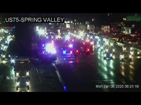 Major vehicle fire slows traffic on U.S. 75 in Richardson, officials say