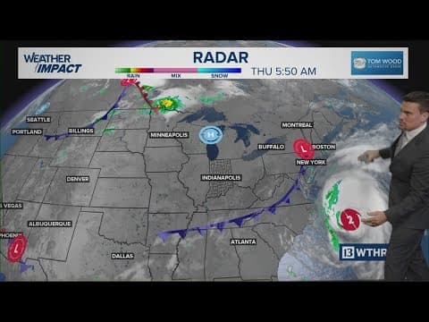 Spotty sprinkle today, bigger cold front for Indiana coming this weekend
