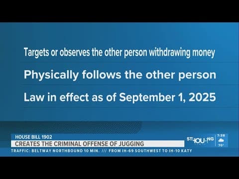 Five suspects charged in Harris County under Texas’ new jugging law
