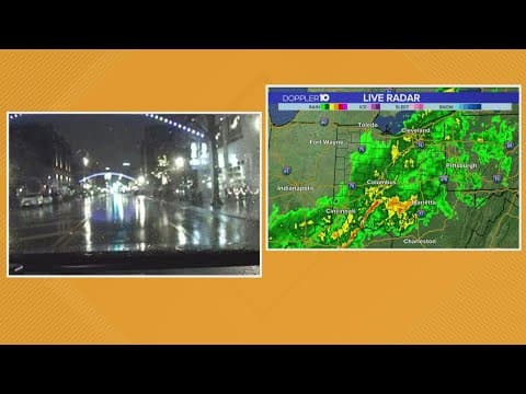 Tracking rain on the roads Monday morning