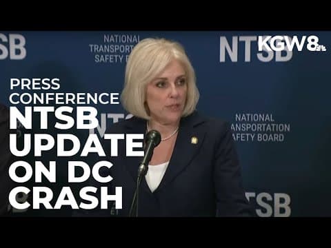 News conference: DC plane crash NTSB update