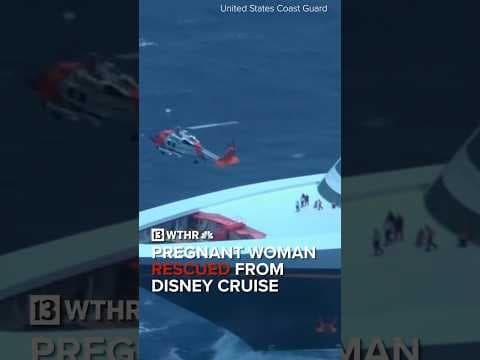 Pregnant woman rescued, airlifted from Disney cruise