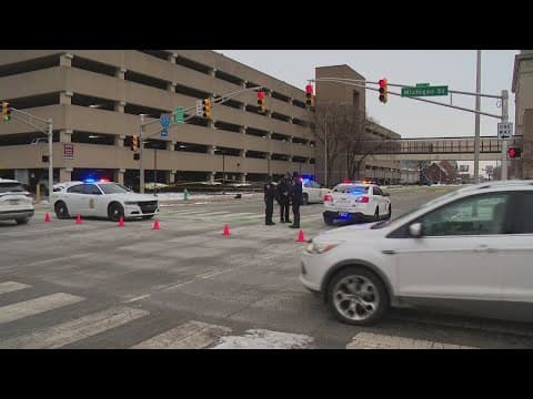 Man arrested after 46-year-old pedestrian killed in hit-and-run crash in downtown Indianapolis