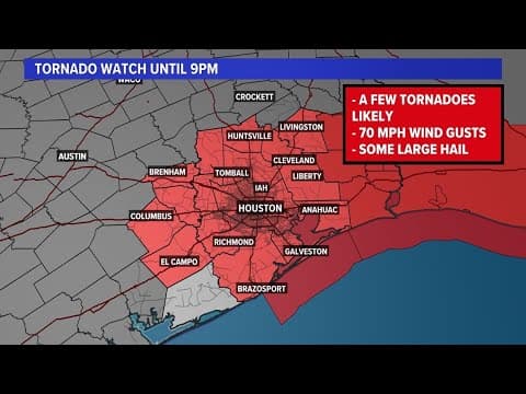 LIVE TEAM COVERAGE: Tracking severe weather across the Houston area