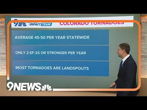 How tornadoes typically form in Colorado
