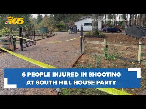 2 teens, 4 adults injured in shooting at South Hill house party
