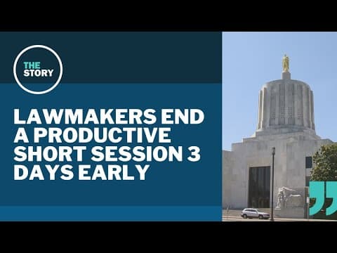 Oregon's 2024 legislative session is officially over. Here's what lawmakers accomplished
