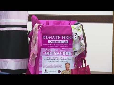 San Diego's city and county leaders kickoff clothing drive for female veterans