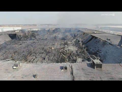 New report release of massive Walmart warehouse fire in Plainfield