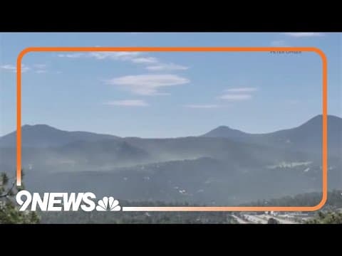 Cloud of pollen visible in Colorado