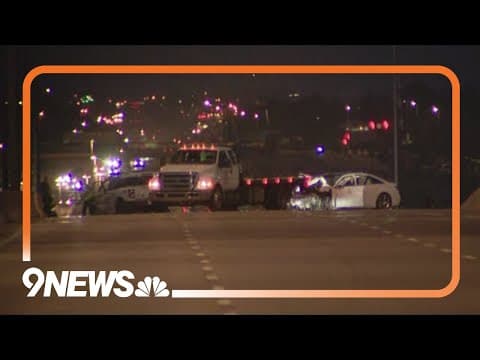 2 injured in crash on 6th Avenue in Denver