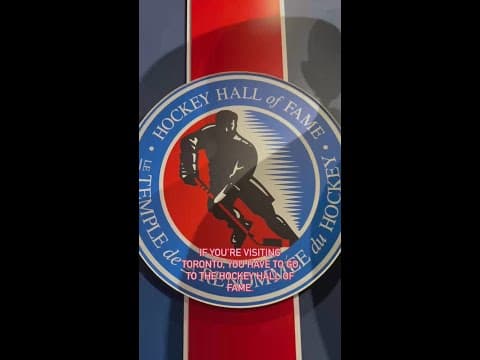 Tour of Hockey Hall of Fame in Toronto