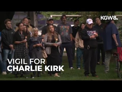 Vigil held in Vancouver held for Charlie Kirk