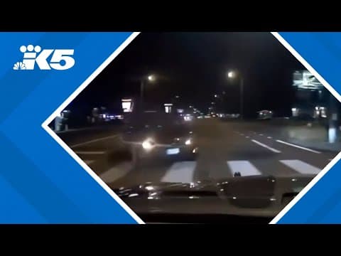 Dash cam footage shows suspected drunk driver crashing into Thurston Co. sheriff
