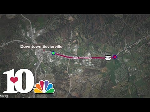 TDOT crews paving Dolly Parton Parkway