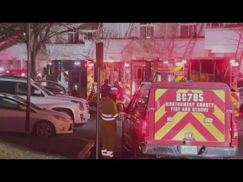 Nearly 2 dozen people displaced in townhouse fire in Montgomery Village