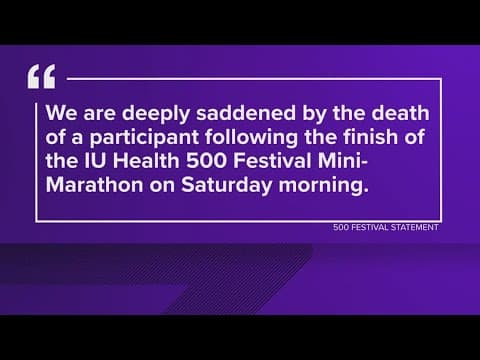 500 Festival releases statement after Mini-Marathon participant dies