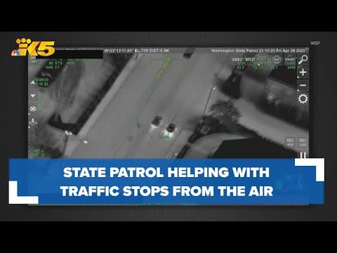 Washington State Patrol helping law enforcement make traffic stops from the air
