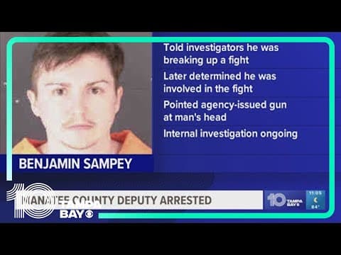 Manatee County corrections deputy arrested after allegedly pulling gun on another man