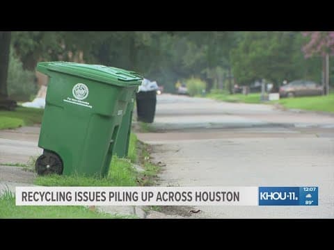 Recycling delays in Houston may take months to resolve, city officials say