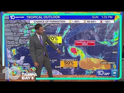 Tracking the Tropics: Tropical Storm Nigel strengthens