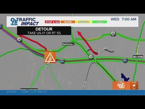 I-66 crash causing major delays in Fauquier County
